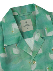 詳細画像:スワンプリントシャツの詳細図