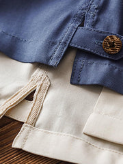 ブルーマーリン刺繍ボウリングシャツ