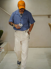 ルーレット&シガー刺繍ボウリングシャツ