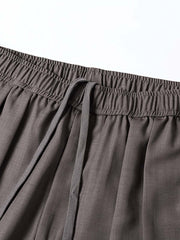 ドローストリング付きマルチユースカジュアルパンツ