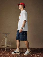 ビンテージ マルチポケットデニムショーツ