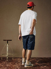 ビンテージ マルチポケットデニムショーツ