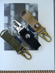 ヴィンテージキーリング ナイロンストラップフック