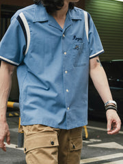 ボウリング刺繍シャツ