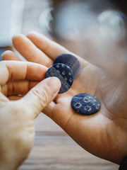 古布柄プリントピンバッジ