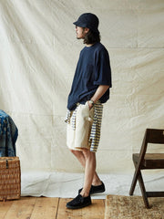 竹節コットンポケット付きTシャツ