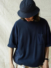 竹節コットンポケット付きTシャツ