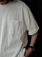 竹節コットンポケット付きTシャツ