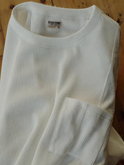 竹節コットンポケット付きTシャツ