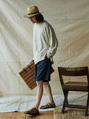 軽量快適ラフィア繊維長袖Tシャツ