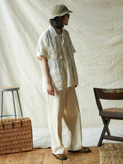 四つポケット半袖シャツ