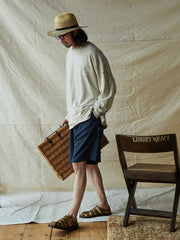 ダブルプリーツツイルポケットペインターショーツ