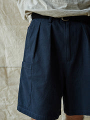 ダブルプリーツツイルポケットペインターショーツ