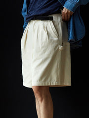 ダブルプリーツツイルポケットペインターショーツ