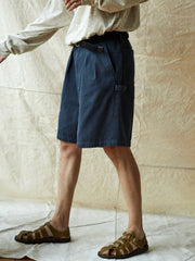 ダブルプリーツツイルポケットペインターショーツ