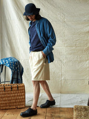 ダブルプリーツツイルポケットペインターショーツ