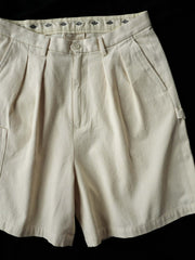 ダブルプリーツツイルポケットペインターショーツ