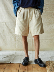 ダブルプリーツツイルポケットペインターショーツ