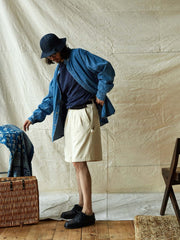 ダブルプリーツツイルポケットペインターショーツ