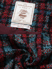 チェック柄ミックスニットベスト