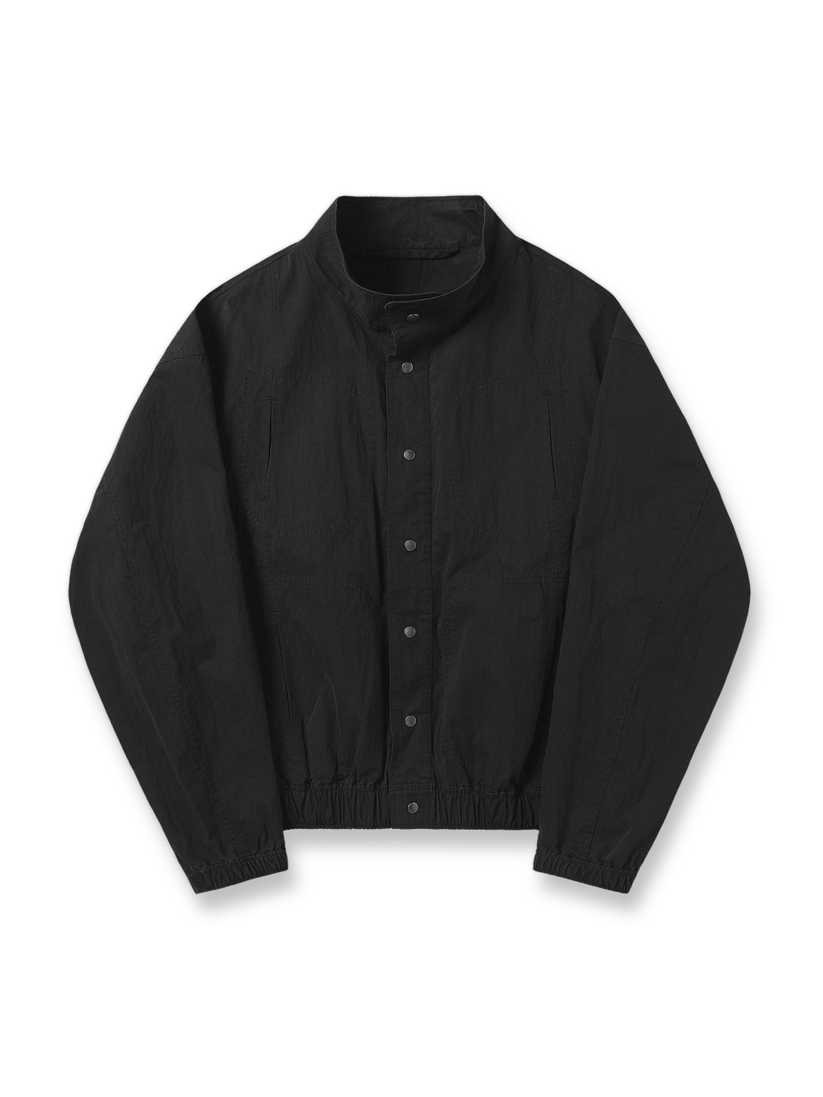 製品画像: ミリタリースタイルのウォッシュ加工ワークウェアパッチワークヴィンテージ通勤ジャケットの全体像