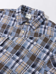 パッチワークとチェック柄のディテール