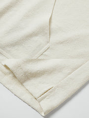 パーカーのループテクスチャーのディテール特写