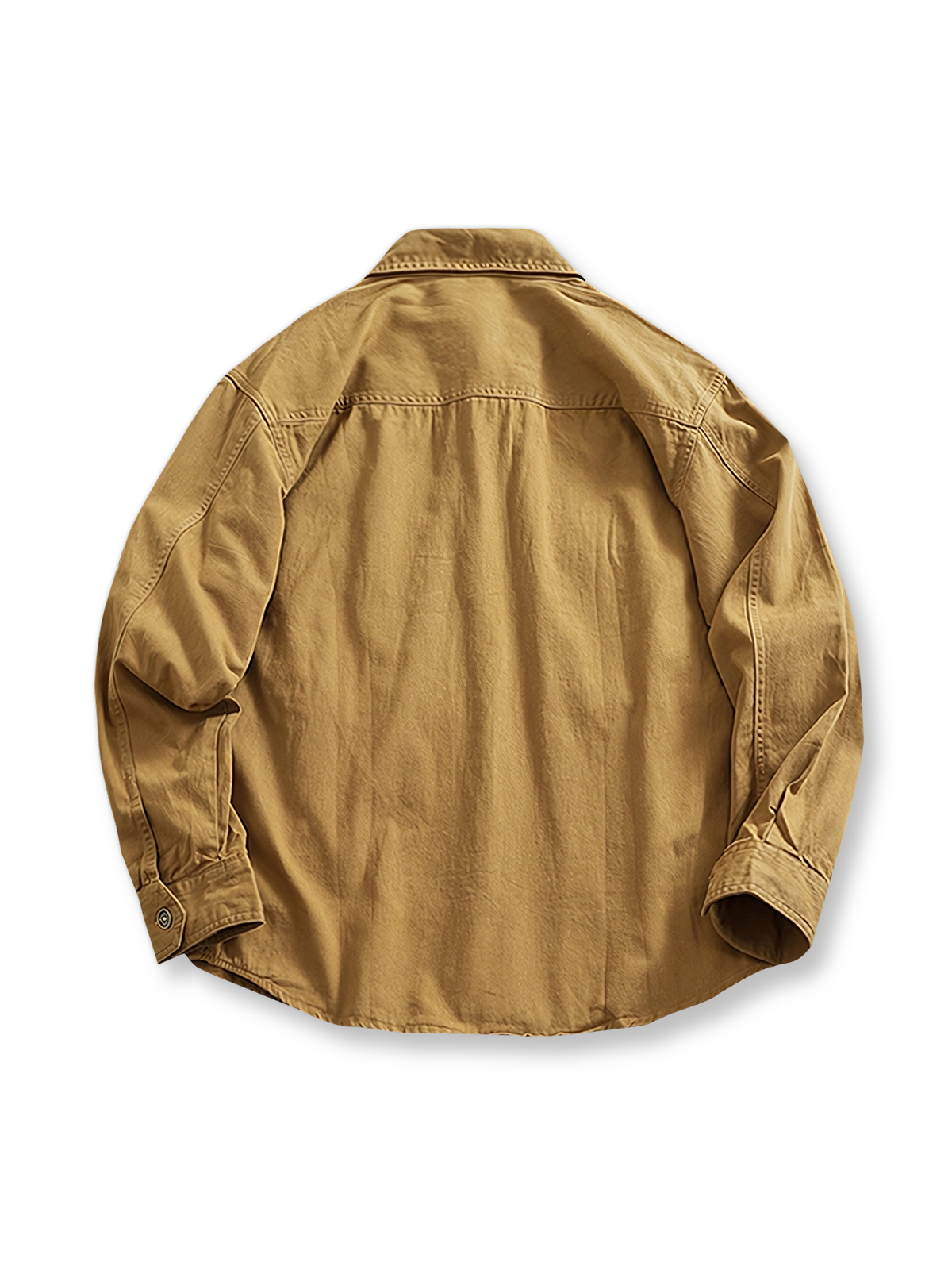 胸ポケット付き長袖シャツの全体展示