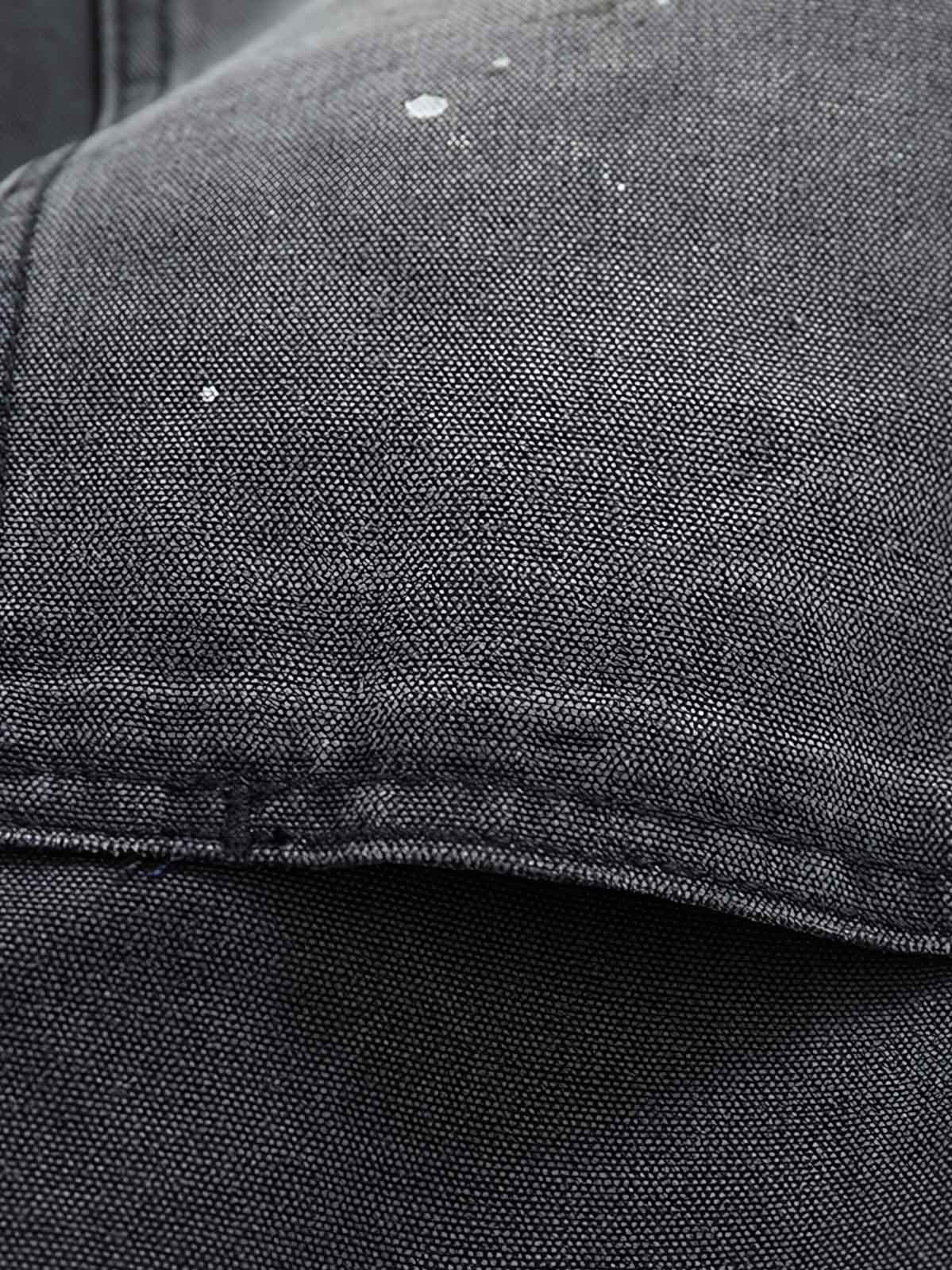 ワークパンツのディテールと生地特写