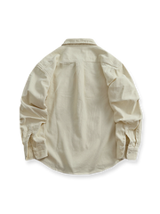 ヴィンテージ加工コーデュロイシャツ正面ビュー