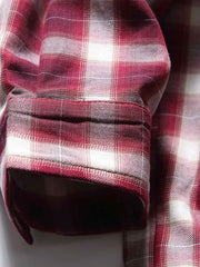 製品画像: ヴィンテージチェック ドローストリングフードジャケットのフロント展示 詳細画像: フードとドローストリングのディテール展示