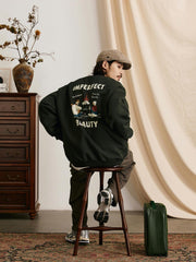 焚き火柄 スウェット