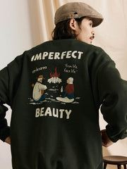 焚き火柄 スウェット