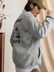 焚き火柄 スウェット