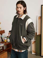 ラグビー ポロネック スウェット