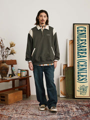 ラグビー ポロネック スウェット