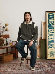 ラグビー ポロネック スウェット