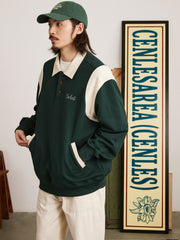 ラグビー ポロネック スウェット