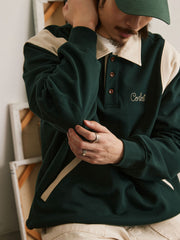 ラグビー ポロネック スウェット