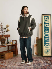 ラグビー ポロネック スウェット