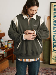 ラグビー ポロネック スウェット