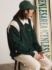 ラグビー ポロネック スウェット