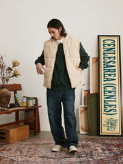 袖取り外し可能 キルティングジャケット