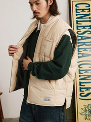 袖取り外し可能 キルティングジャケット