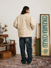 袖取り外し可能 キルティングジャケット