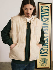 袖取り外し可能 キルティングジャケット