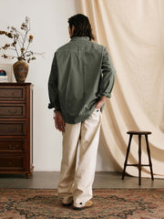 ヴィンテージ加工ワーク長袖シャツ