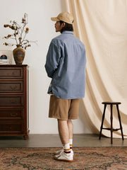 ヴィンテージ加工ワーク長袖シャツ