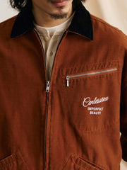 竹節柄デトロイトジャケット