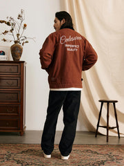 竹節柄デトロイトジャケット